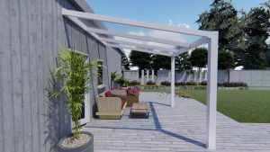 Benelux Veranda  3,06 mt x  2,70 mt – Cream – Opal Polycarbonate - Image 2