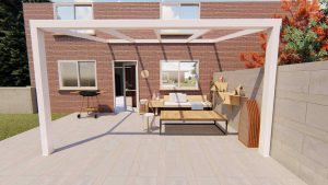 Benelux Veranda  4,06 mt x 2,50 mt – Cream – Helder Polycarbonate - Image 3