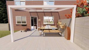 Benelux Veranda  3,90 mt x  2,50 mt – Cream – Opal Polycarbonate - Image 3