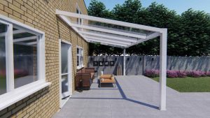 Benelux Veranda  4,10 mt x  2,50 mt – Cream – Glass - Image 2