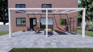 Benelux Veranda  6,06 mt x 2,50 mt – Cream – Helder Polycarbonate - Image 3