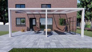 Benelux Veranda  5,60 mt x  2,50 mt – Cream – Opal Polycarbonate - Image 3