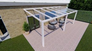 Benelux Veranda  6,20 mt x  2,50 mt – Cream – Glass