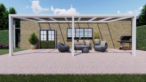 Benelux Veranda  6,20 mt x  2,50 mt – Cream – Helder Polycarbonate - Image 3