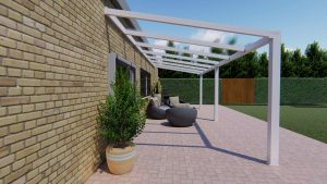 Benelux Veranda  6,20 mt x  2,50 mt – Cream – Helder Polycarbonate - Image 2